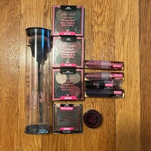 New 10 Wet N Wild Rebel Rose Brush Eyeshadow Lipstick & Scrub Limited Edition